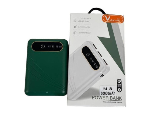 Зарядний пристрій Power Bank Viaking 50000 mAh N-8 Зелений