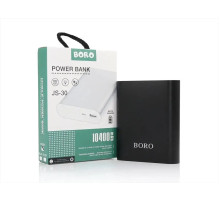 Универсальная мобильная зарядка Power Bank JS-30 Boro 10400 mAh серебристый