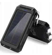 POWER BANK D003 на 30000 mAh і 2 USB із сонячною панеллю