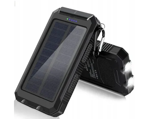 POWER BANK D003 на 30000 mAh і 2 USB із сонячною панеллю
