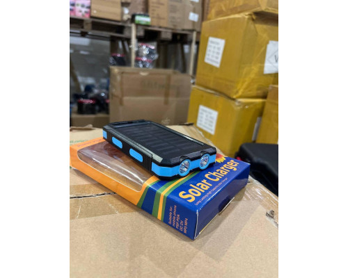 POWER BANK D003 на 30000 mAh і 2 USB із сонячною панеллю