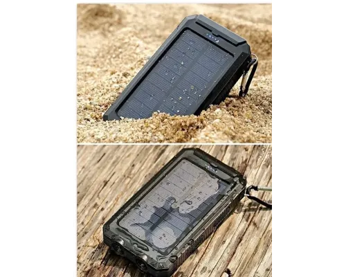 POWER BANK D003 на 30000 mAh і 2 USB із сонячною панеллю