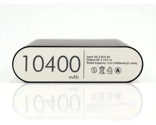 Универсальная мобильная зарядка Power Bank JS-30 Boro 10400 mAh серебристый Универсальная мобильная зарядка Power Bank JS-30 Boro 10400 mAh серебристый
