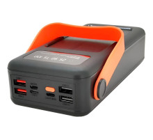 Повербанк NEW на сонячній батареї 50000 mAh c USB і вбудованими кабелями PowerBank JS-635CX