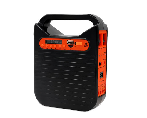Ліхтар-Power Bank EP-391bt радіо-блютуз із сонячною панеллю + лампочки 3 шт.