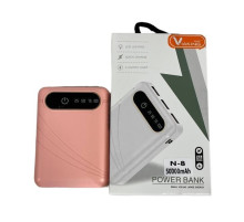 Павербанк 50000 mAh Персиковый 3 USB, N-8 Micro USB Зарядка для телефона