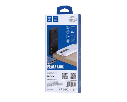 Inkax PBQ-06 PD+QC 3.0 10 000mAh Power Bank 22.5W