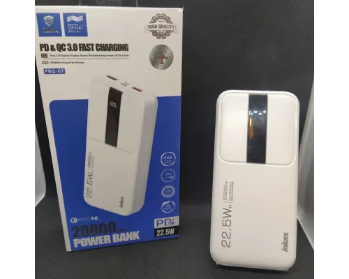 Power Bank Inkax PBQ-07 20000mAh QC3.0 22.5W Power Bank Inkax PBQ-07 20000mAh QC3.0 22.5W