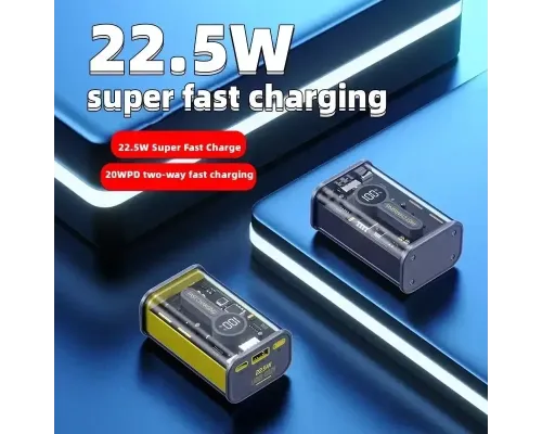 Power Bank 20000 mAh KP-25 (22,5W), ⁇ Повербанк ⁇ Портативне заряджання