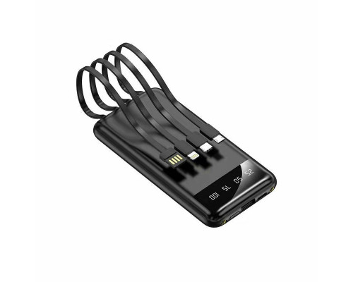 Повербанк KT T51X 50000mAh з набором зарядних кабелів Чорний Повербанк KT T51X 50000mAh з набором зарядних кабелів Чорний