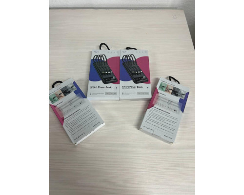 Повербанк KT T51X 50000mAh з 4 кабелями і 2 USB-портами Білий Повербанк KT T51X 50000mAh з 4 кабелями і 2 USB-портами Білий