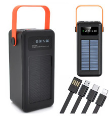 Портативний зарядний пристрій із сонячною панеллю Power Bank YM-639 CX Зовнішній акумулятор на 120000 mAh