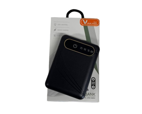 Power Bank Viaking 50000 mAh з вбудованим LCD-дисплеєм N-8 Чорний