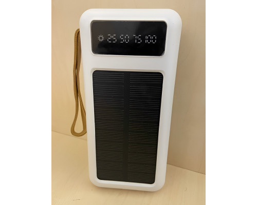 Повербанк Viaking 30000 mAh с солнечной панелью, 4 кабеля, Портативное зарядное устройство Повербанк Viaking 30000 mAh с солнечной панелью, 4 кабеля, Портативное зарядное устройство