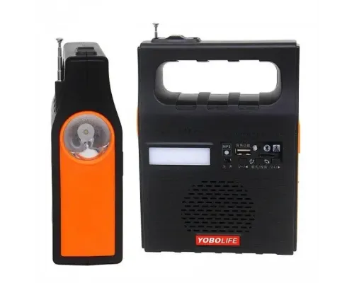 Портативна сонячна станція YOBOLIFE 3601-LM-6V функція Power Bank, потужний ліхтар, FM радіо, MP3 + 2 лампи Портативна сонячна станція YOBOLIFE 3601-LM-6V функція Power Bank, потужний ліхтар, FM радіо, MP3 + 2 лампи