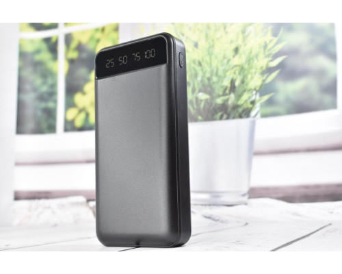 Повербанк KJ-P16 50000 mAh 5 В з ліхтариком портативний зарядний пристрій 20000mAh Чорний Повербанк KJ-P16 50000 mAh 5 В з ліхтариком портативний зарядний пристрій 20000mAh Чорний
