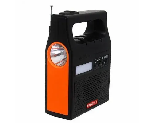 Портативна сонячна станція YOBOLIFE 3601-LM-6V функція Power Bank, потужний ліхтар, FM радіо, MP3 + 2 лампи Портативна сонячна станція YOBOLIFE 3601-LM-6V функція Power Bank, потужний ліхтар, FM радіо, MP3 + 2 лампи