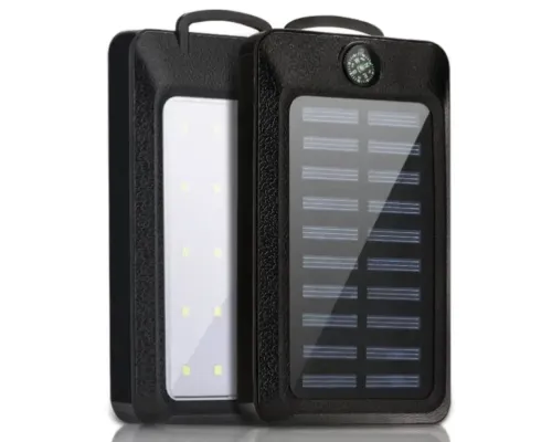 Power Bank 20000 mAh (No5 808) із сонячною панеллю й компасом