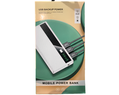 Повербанк LED Lighting Power Bank 20000 mAh Зовнішній акумулятор Повербанк LED Lighting Power Bank 20000 mAh Зовнішній акумулятор