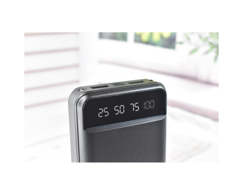 Повербанк KJ-P16 50000 mAh 5 В з ліхтариком портативний зарядний пристрій 20000mAh Чорний Повербанк KJ-P16 50000 mAh 5 В з ліхтариком портативний зарядний пристрій 20000mAh Чорний