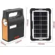 Портативна сонячна станція YOBOLIFE 3601-LM-6V функція Power Bank, потужний ліхтар, FM радіо, MP3 + 2 лампи