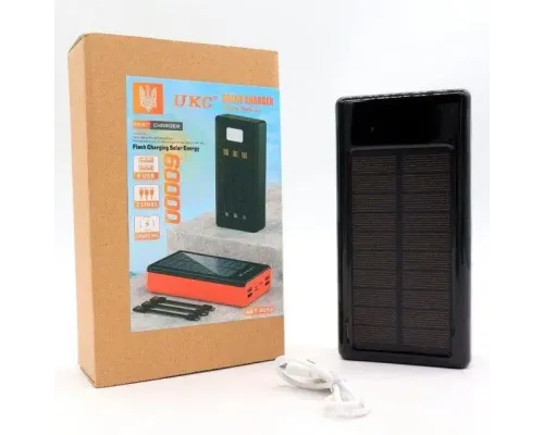 Потужний портативний Powerbank UKC 8058 Solar Charger 60 000MAh, із сонячною панеллю, кабелями та ліхтариком Потужний портативний Powerbank UKC 8058 Solar Charger 60 000MAh, із сонячною панеллю, кабелями та ліхтариком