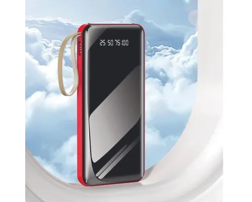 Power Bank повербанк ProTech 8000 mAh LED ліхтар, зарядний кабель 4в1 USB, Type-C, micro USB Z-15