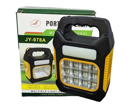 Ліхтар світлодіодний прожектор JY-978D-LED+12COB, Ліхтар аварійний світлодіодний акумуляторний