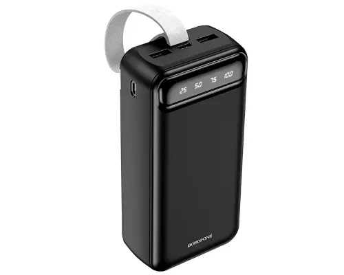 Повербанк BOROFONE J14B-30000 мА·год Power Bank з цифровим дисплеєм, ліхтариком, 2xUSB/type-c/micro usb NXS
