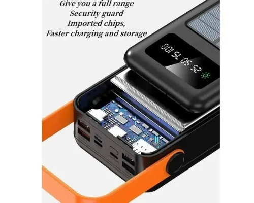 Power bank YM-635 400000mAh Solar Індикатор рівня заряду, для заряджання телефона з вбудованими кабелями Power bank YM-635 400000mAh Solar Індикатор рівня заряду, для заряджання телефона з вбудованими кабелями