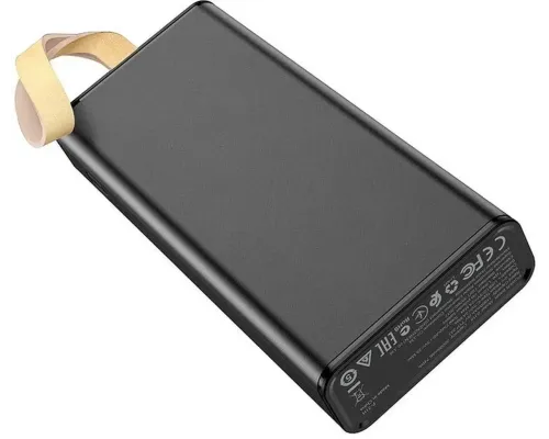 Повербанк BOROFONE BJ18-20000мАг Power Bank з цифровим дисплеєм, ліхтарем, 2хUSB Чорний BYT