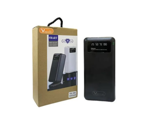 Повербанк power bank Viaking 50000 mAh YM-500 Фонарь 4 USB порта, дисплей, Powerbank Черный Повербанк power bank Viaking 50000 mAh YM-500 Фонарь 4 USB порта, дисплей, Powerbank Черный