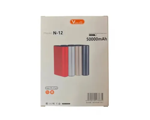 Power bank 1-USB 50000mAh Viaking N12 Красный Power bank 1-USB 50000mAh Viaking N12 Красный