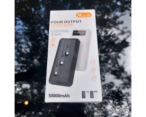 Павербанк 5000 mAh вбудовані кабелі USB, micro USB, Type-C, Lightning з Підставкою для телефона, Портативна Павербанк 5000 mAh вбудовані кабелі USB, micro USB, Type-C, Lightning з Підставкою для телефона, Портативна