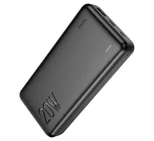 Зовнішній акумулятор Power bank HOCO J87A Tacker PD20W+QC3.0 20000 mAh батарея заряджання Чорний