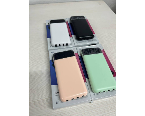 Повербанк із чітким дисплеєм і вбудованими кабелями KT T51X 10000 mAh Бірюзовий Повербанк із чітким дисплеєм і вбудованими кабелями KT T51X 10000 mAh Бірюзовий