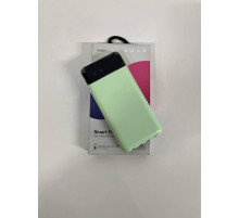 Повербанк с четким дисплеем и встроенными кабелям KT T51X 10000mAh Бирюзовый
