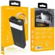 Повербанк BOROFONE BJ18-20000мАг Power Bank з цифровим дисплеєм, ліхтарем, 2хUSB Чорний BYT