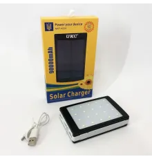 УМБ Power Bank Solar 90000 mAh мобильное зарядное с солнечной панелью и лампой, Power Bank Charger ART-4531
