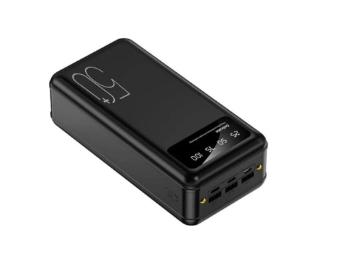 Зарядний пристрій Power Bank Viaking 50000 mAh smartquality N7 на 3 роз'єми з ліхтариком, Портативна бат