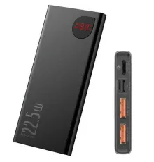 Портативний ЗП Baseus Adaman Metal Digital Display QC 22.5 W 20000 mAh Чорний