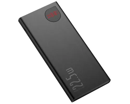 Портативний ЗП Baseus Adaman Metal Digital Display QC 22.5 W 20000 mAh Чорний Портативний ЗП Baseus Adaman Metal Digital Display QC 22.5 W 20000 mAh Чорний