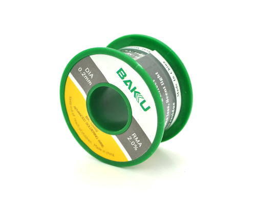 Припій BAKKU дротяний Solder wire BK10002 DIA 0,2mm (50g)