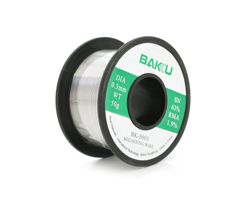 Припій BAKKU BK-5003 0,3mm (Sn 63%, Pb 35.1%, rma1.9%)