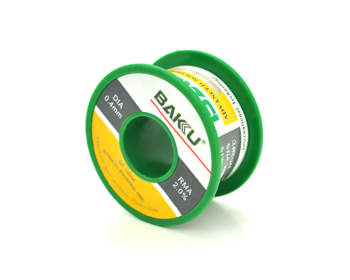 Припій BAKKU дротяний Solder wire BK10004 DIA 0,4mm (50g), OEM