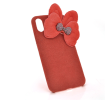 Накладка Пушистая Бантик iPhone 6/6s