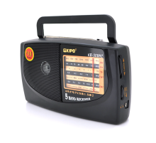 Радіоприймач KIPO KB-308, FM радіо, AUX, корпус пластмас, Black, BOX