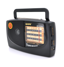 Радіоприймач KIPO KB-308, FM радіо, AUX, корпус пластмас, Black, BOX
