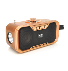 Радіо з ліхтариком NS-S270-S, FM/AM/SW радіо+Solar, Входи: TFcard, USB, Wireless speaker, Bluetooth, Black, Box