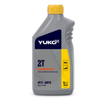 Олія YUKO MOTORMIX 2T для двотактних бензинових двигунів (генератори 2Т, мотокоси, бензопили), каністра 1л, PEТ